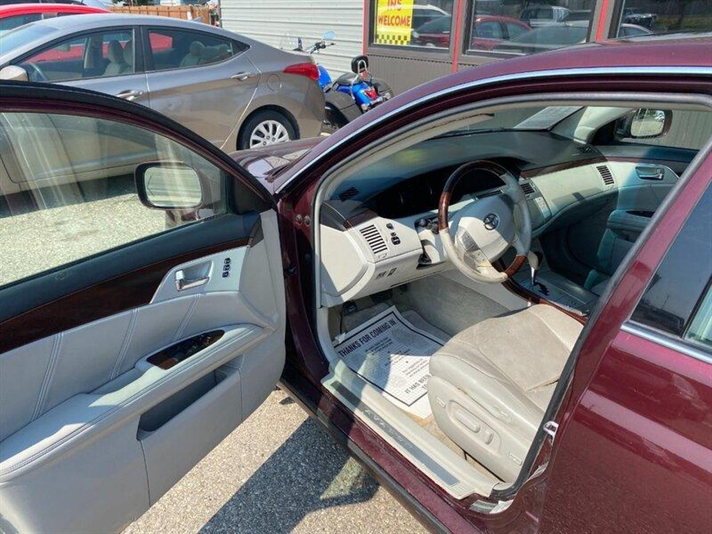 2008 Burgundy Toyota Avalon XL (4T1BK36B28U) with an 3.5L V6 268hp 248ft. lbs. engine, Automatic transmission, located at 842 E South Street, Powell, WY, 82435, (307) 754-7289, 44.752300, -108.746933 - Photo#4