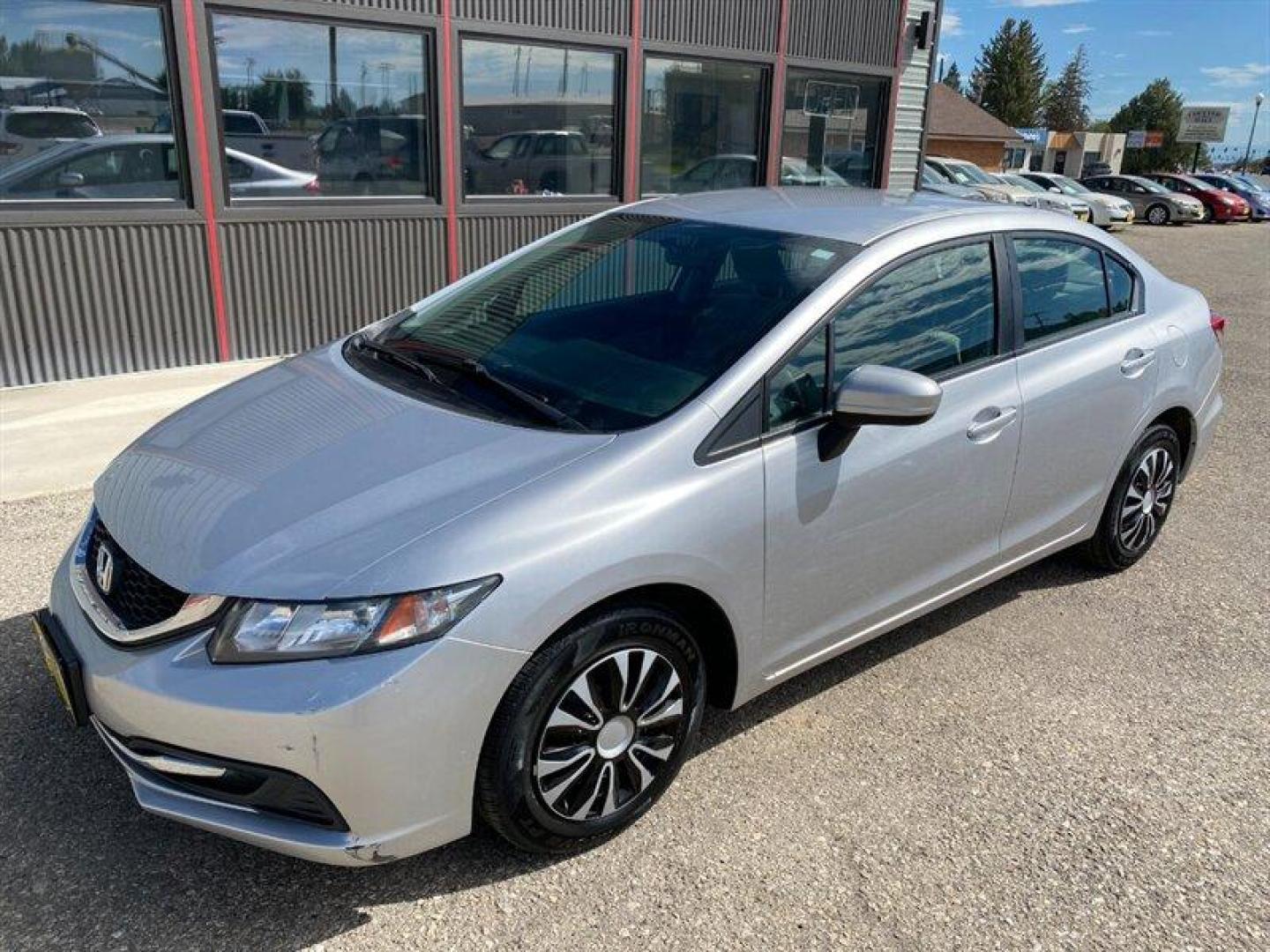 2015 Alabaster Silver Metallic Honda Civic LX (19XFB2E51FE) with an 1.8L I4 143hp 129ft. lbs. engine, 5 Speed Manual transmission, located at 842 E South Street, Powell, WY, 82435, (307) 754-7289, 44.752300, -108.746933 - Photo#0