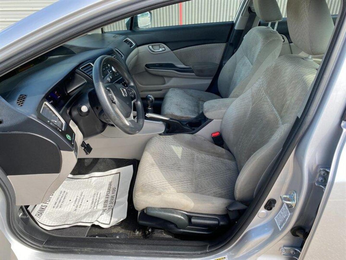 2015 Alabaster Silver Metallic Honda Civic LX (19XFB2E51FE) with an 1.8L I4 143hp 129ft. lbs. engine, 5 Speed Manual transmission, located at 842 E South Street, Powell, WY, 82435, (307) 754-7289, 44.752300, -108.746933 - Photo#5