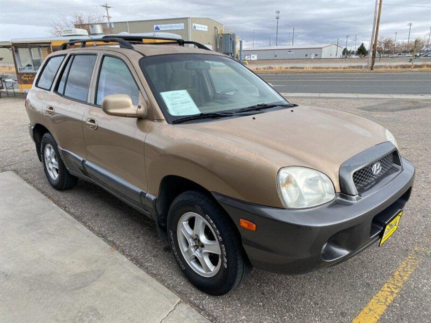 2003 Gold Hyundai SANTA FE (KM8SB12BX3U) with an 2.4L I4 138hp 147ft. lbs. engine, 5 Speed Manual transmission, located at 842 E South Street, Powell, WY, 82435, (307) 754-7289, 44.752300, -108.746933 - Photo#1