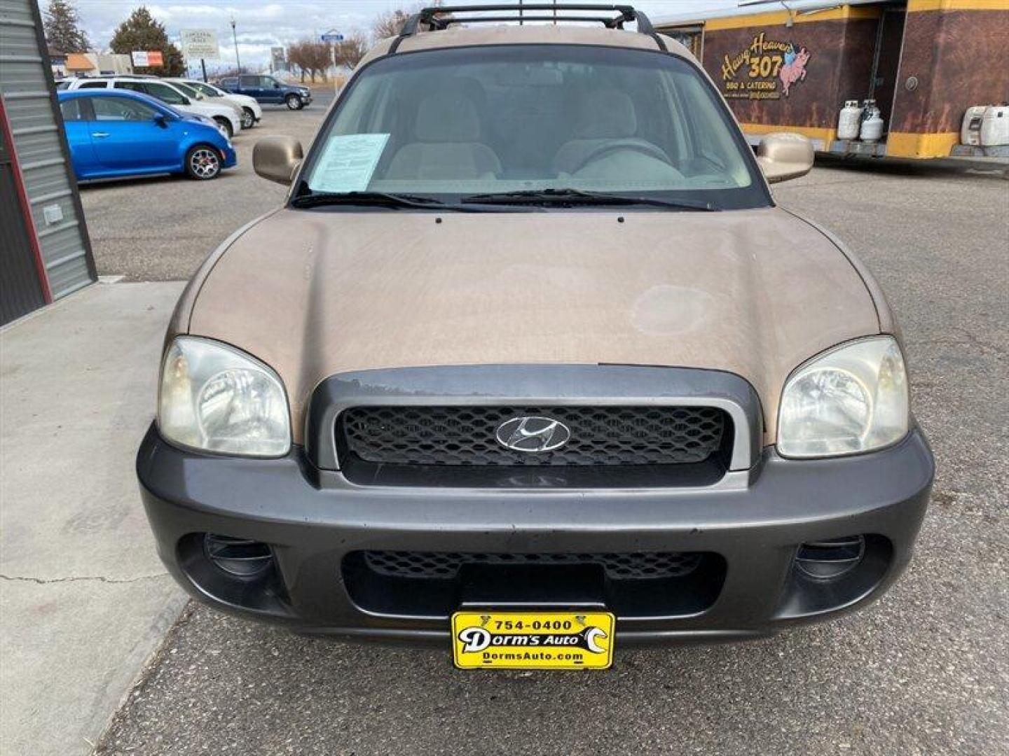 2003 Gold Hyundai SANTA FE (KM8SB12BX3U) with an 2.4L I4 138hp 147ft. lbs. engine, 5 Speed Manual transmission, located at 842 E South Street, Powell, WY, 82435, (307) 754-7289, 44.752300, -108.746933 - Photo#26