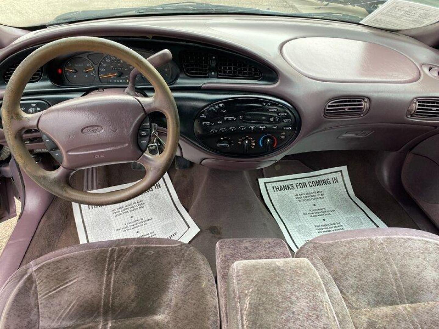 1996 Midnight Red Clearcoat Metallic Ford Taurus GL (1FALP52U2TA) with an 3.0L V6 145hp 170ft. lbs. engine, Automatic transmission, located at 842 E South Street, Powell, WY, 82435, (307) 754-7289, 44.752300, -108.746933 - Photo#9