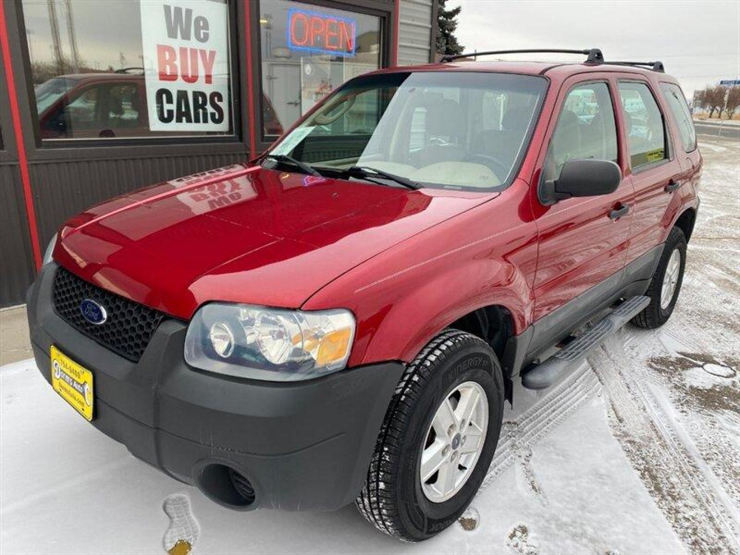 2007 Red Ford Escape XLS (1FMYU92Z17K) with an 2.3L inline 4 double overhead camshaft 16V engine, 5 Speed Manual transmission, located at 842 E South Street, Powell, WY, 82435, (307) 754-7289, 44.752300, -108.746933 - Photo#0